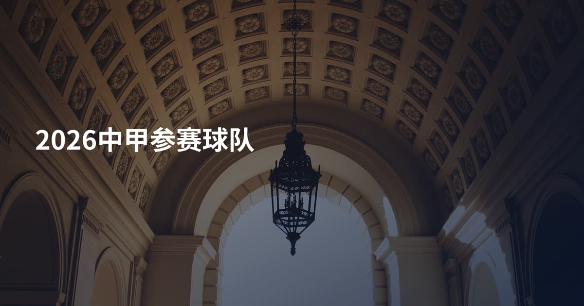 2026中甲参赛球队