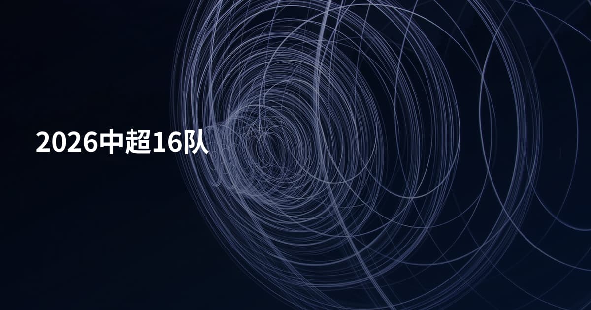 2026中超16队