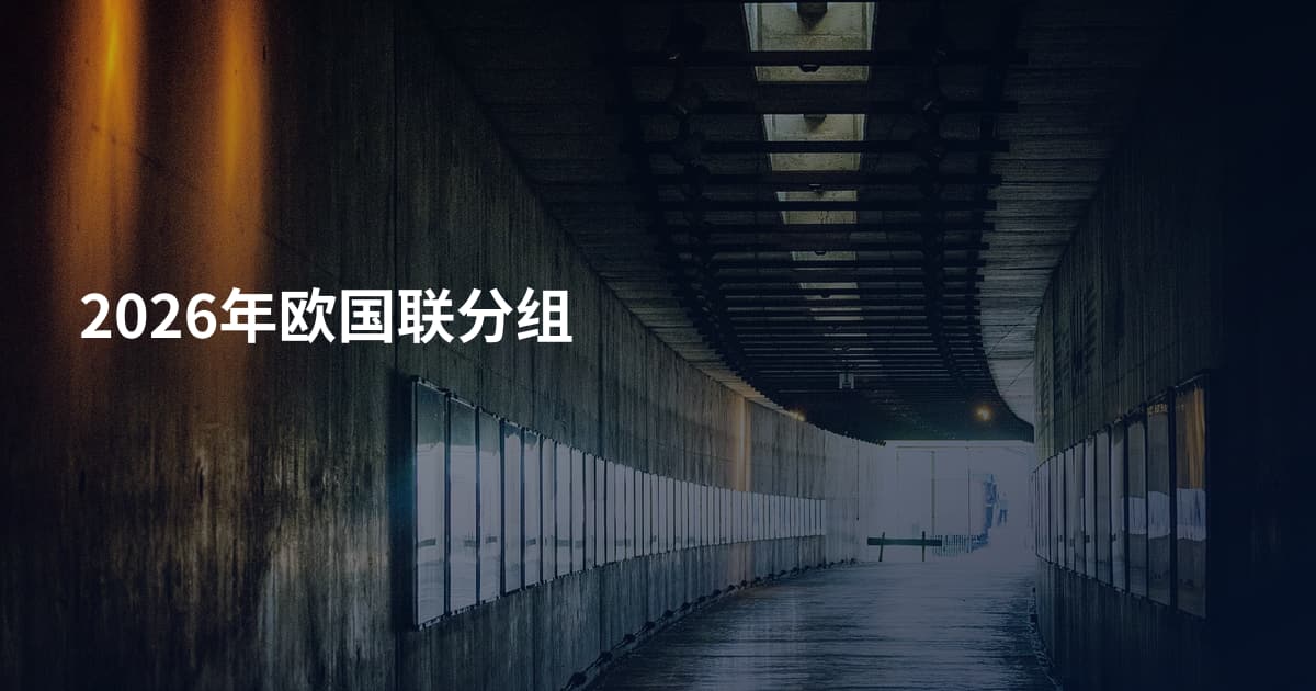 2026年欧国联分组