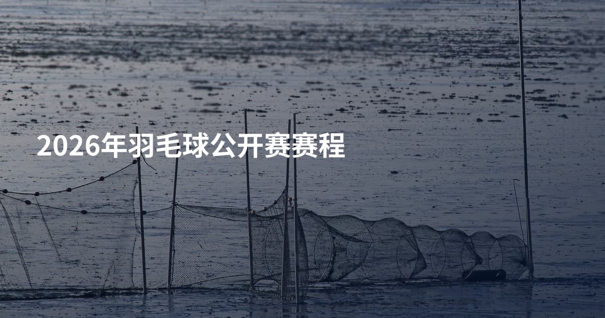 2026年羽毛球公开赛赛程