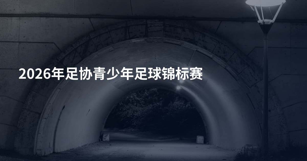 2026年足协青少年足球锦标赛