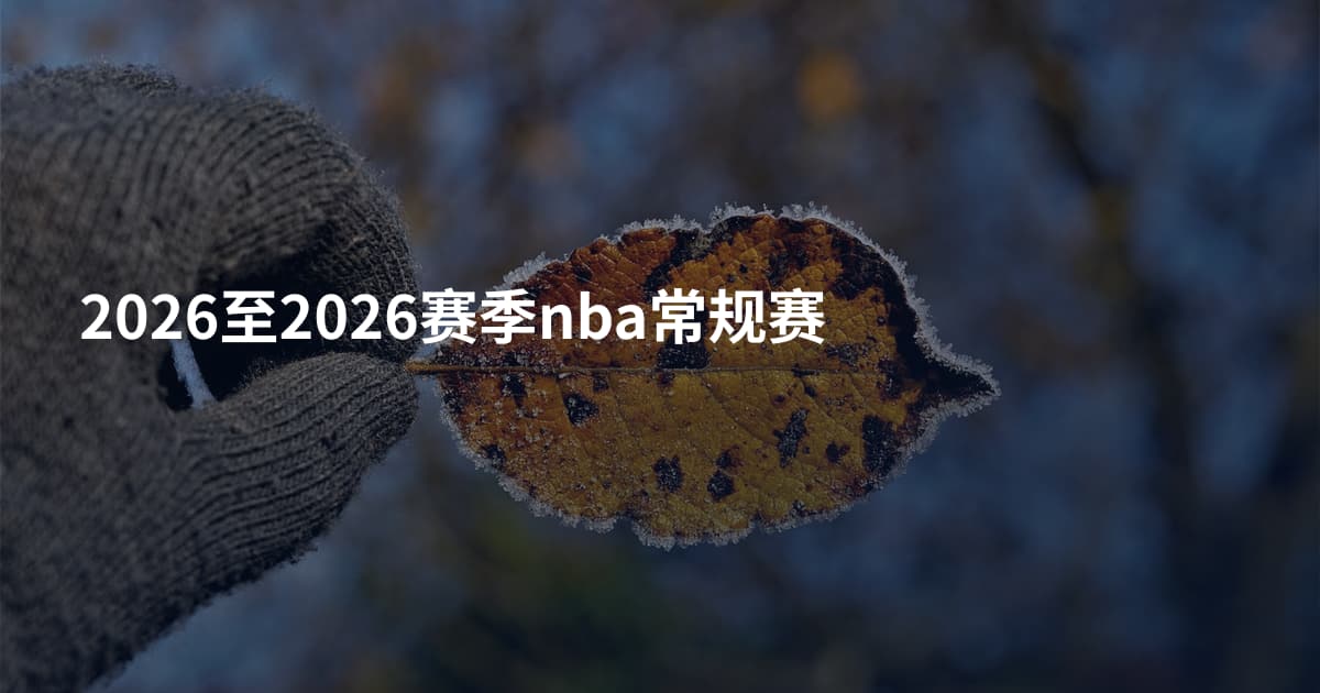 2026至2026赛季nba常规赛