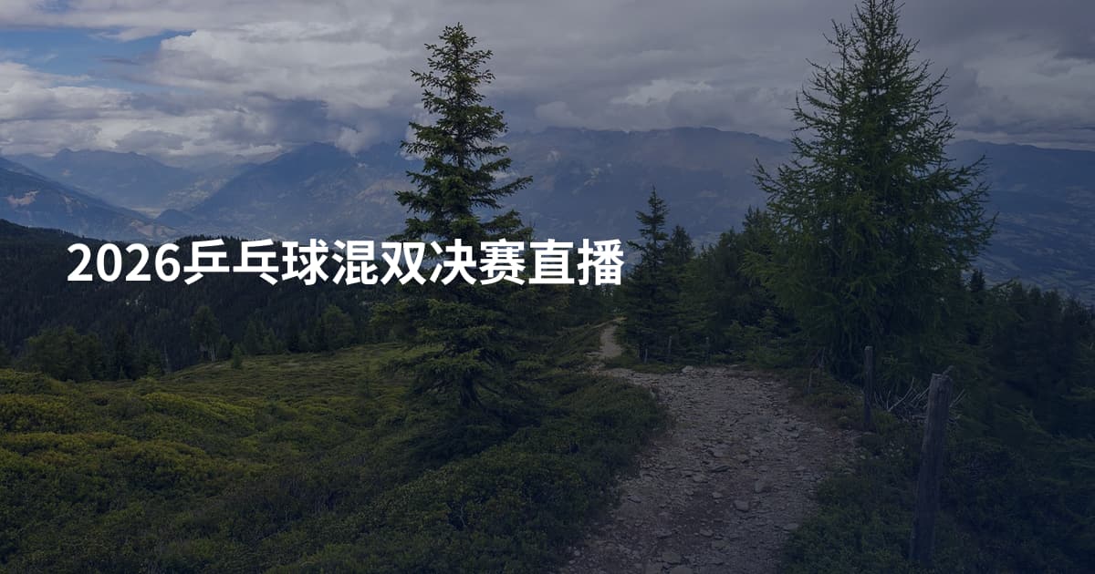 2026乒乓球混双决赛直播
