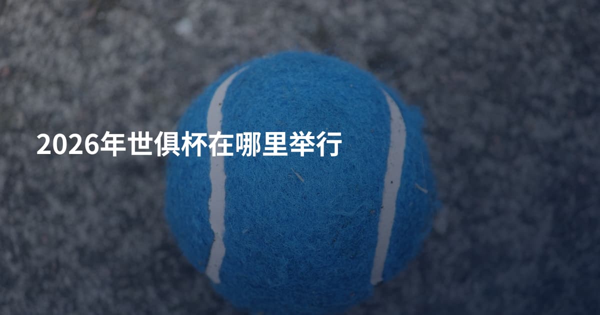 2026年世俱杯在哪里举行