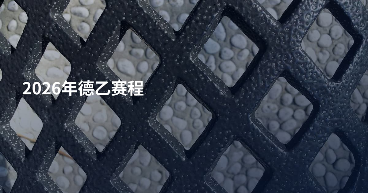 2026年德乙赛程