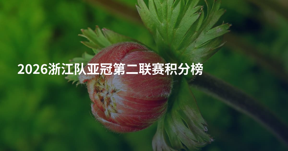 2026浙江队亚冠第二联赛积分榜