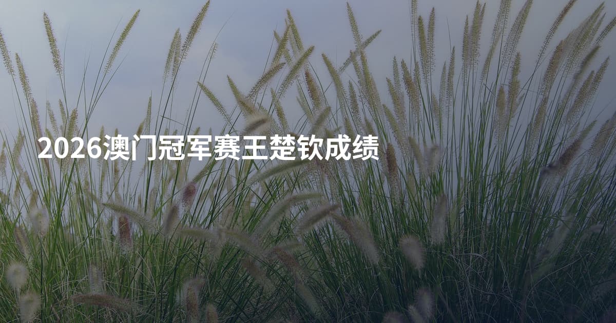 2026澳门冠军赛王楚钦成绩