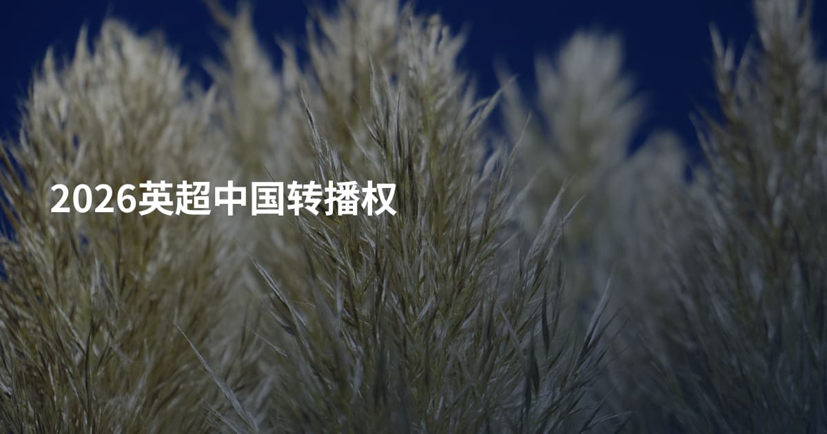 2026英超中国转播权