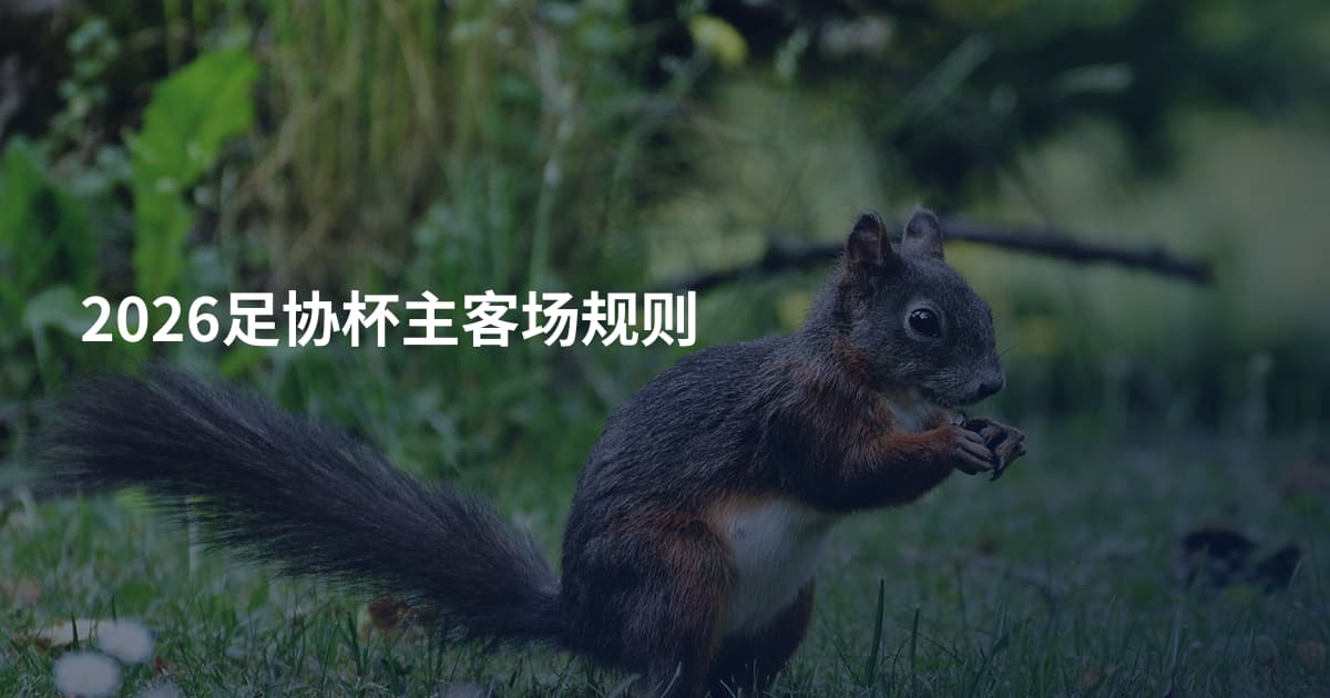 2026足协杯主客场规则