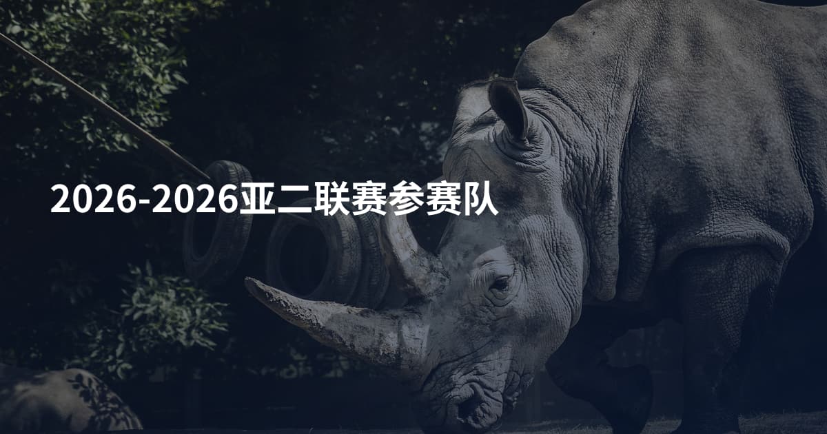2026-2026亚二联赛参赛队