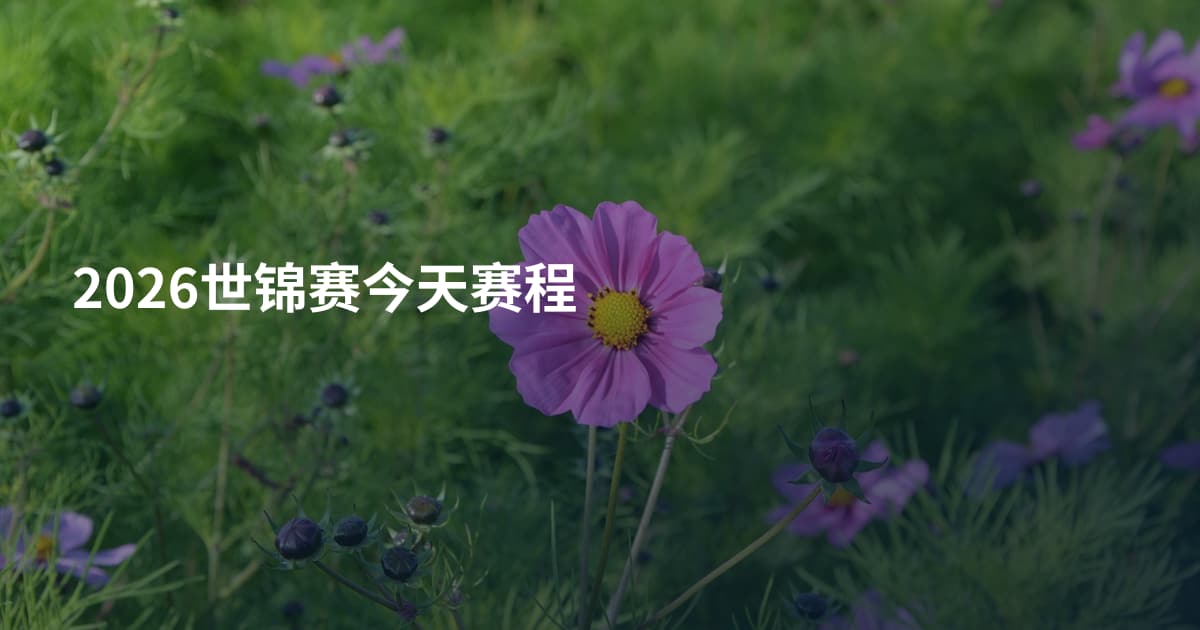 2026世锦赛今天赛程