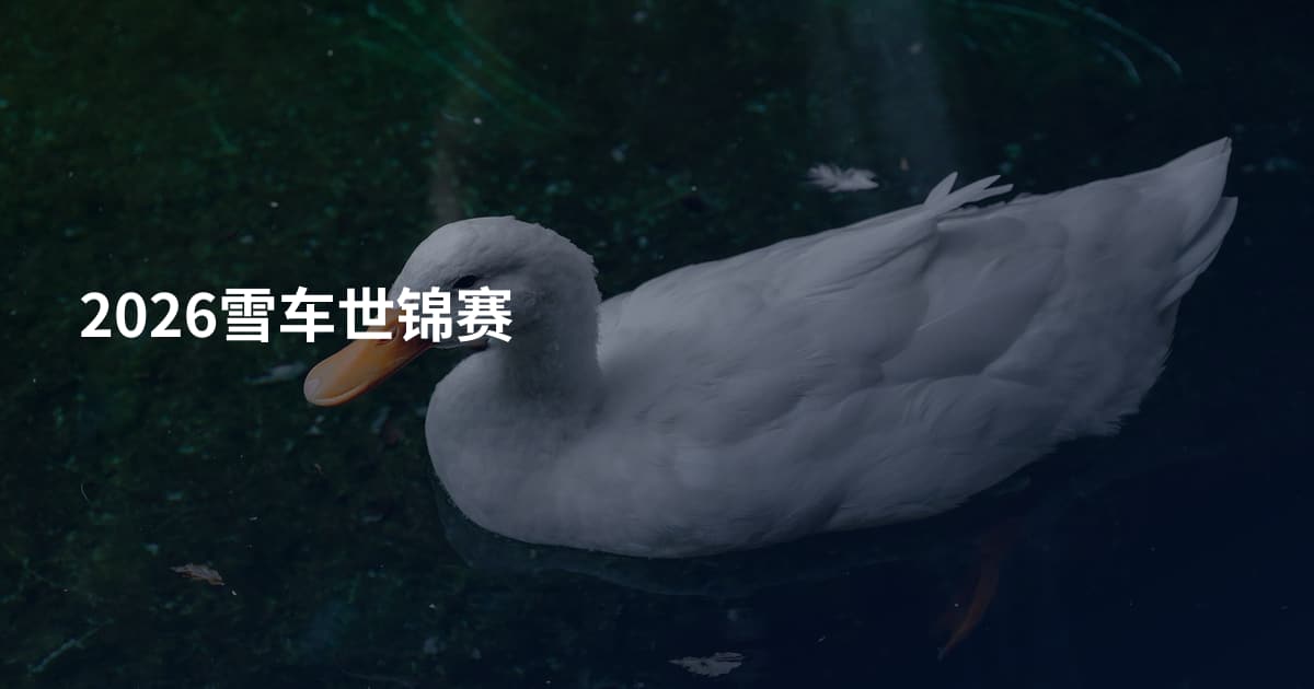 2026雪车世锦赛