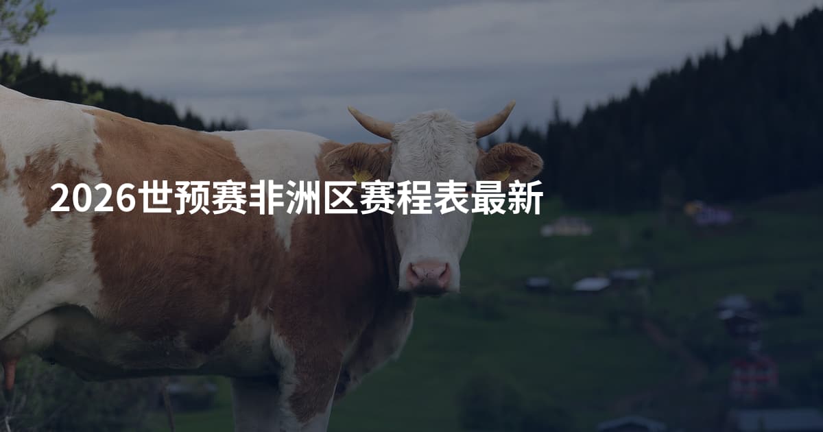 2026世预赛非洲区赛程表最新