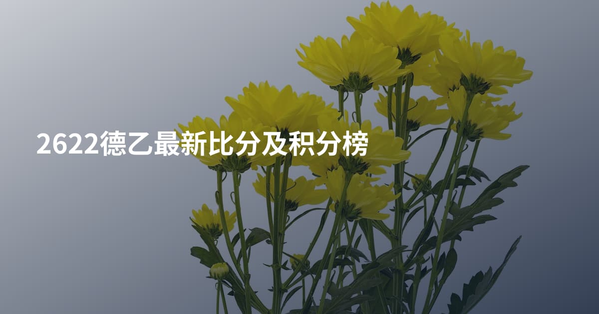 2622德乙最新比分及积分榜