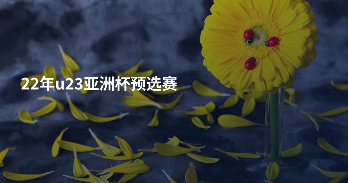 22年u23亚洲杯预选赛