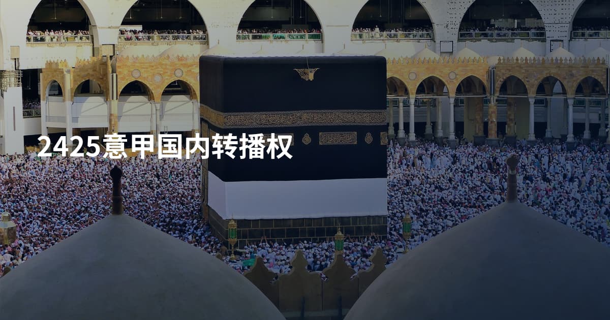 2425意甲国内转播权