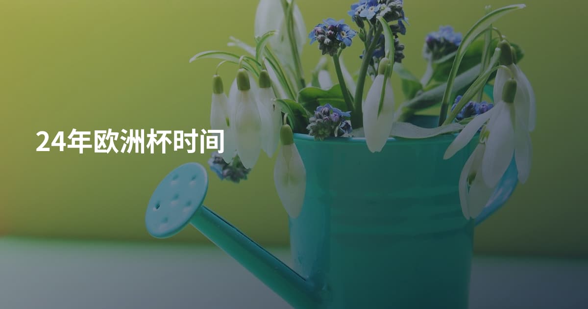 24年欧洲杯时间