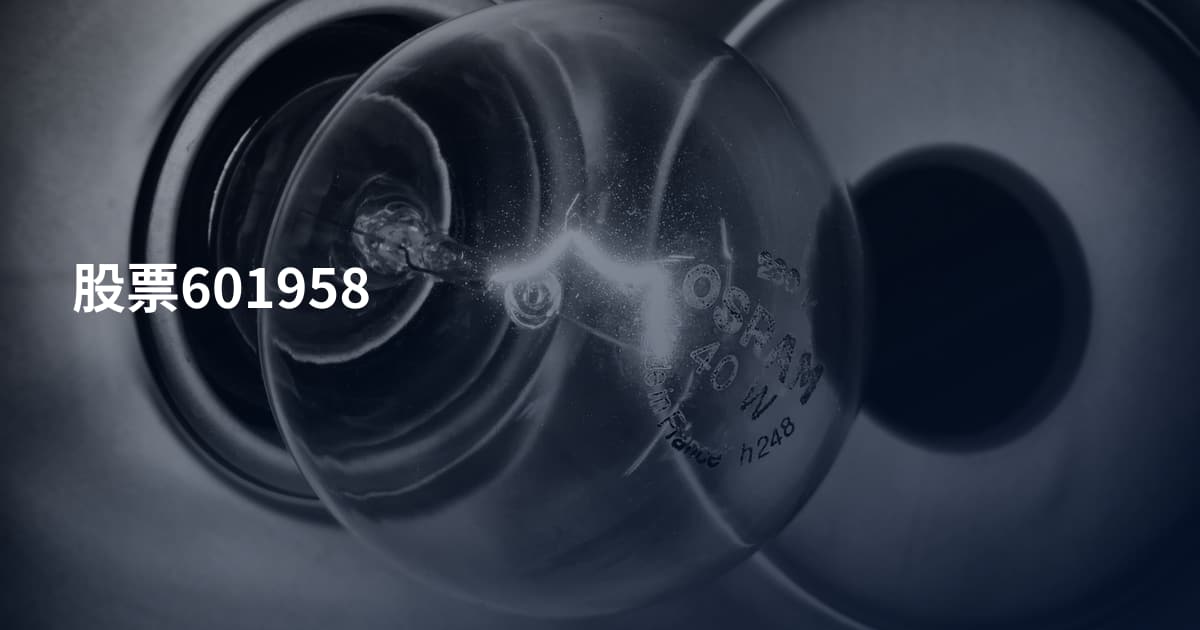 股票601958
