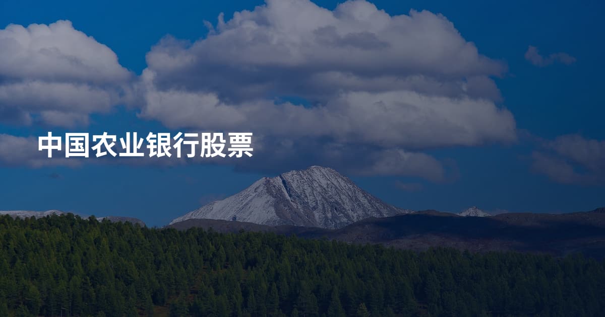 中国农业银行股票