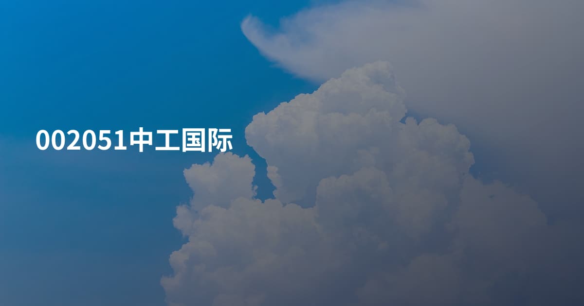 002051中工国际