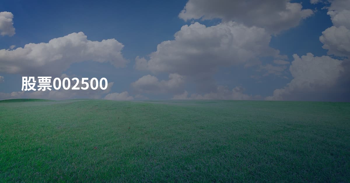 股票002500