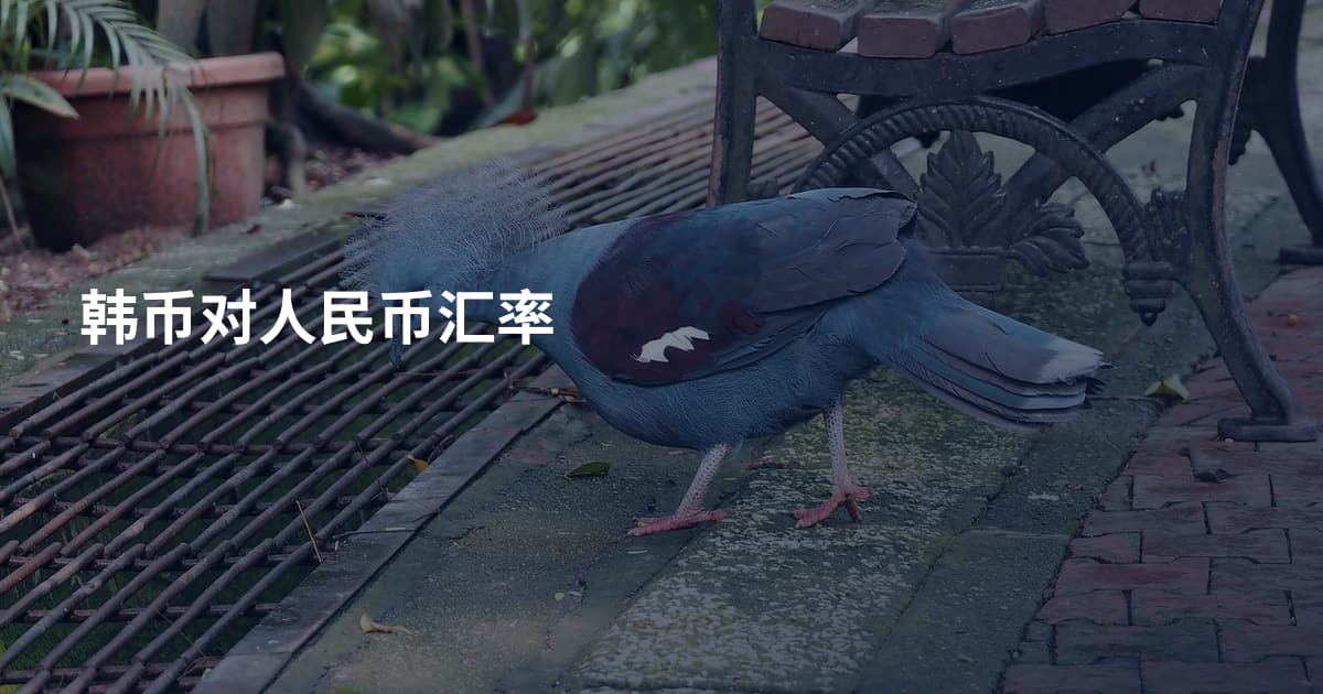 韩币对人民币汇率
