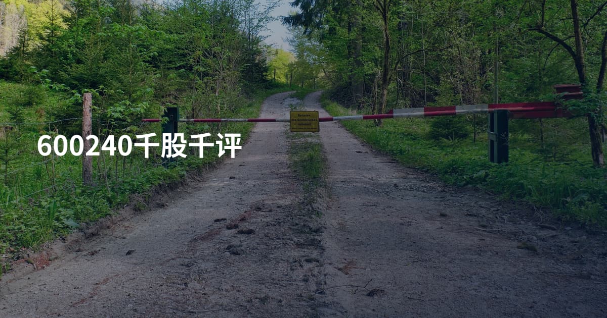 600240千股千评