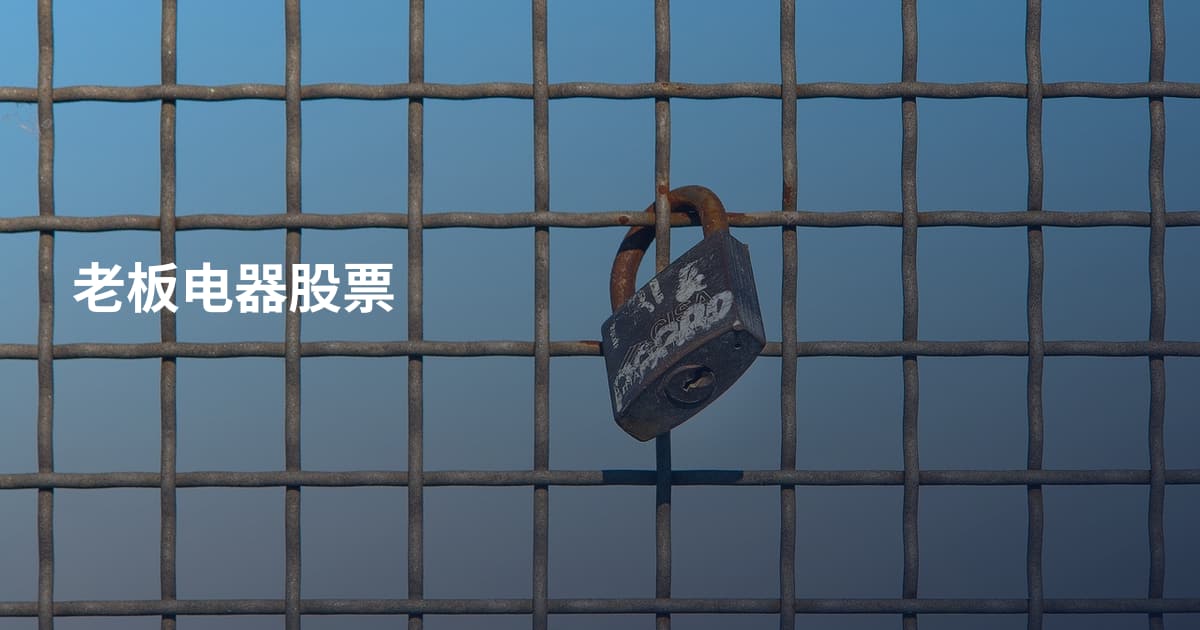 老板电器股票