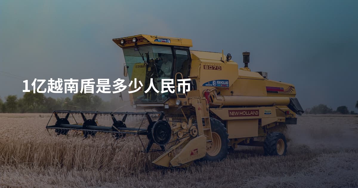 1亿越南盾是多少人民币