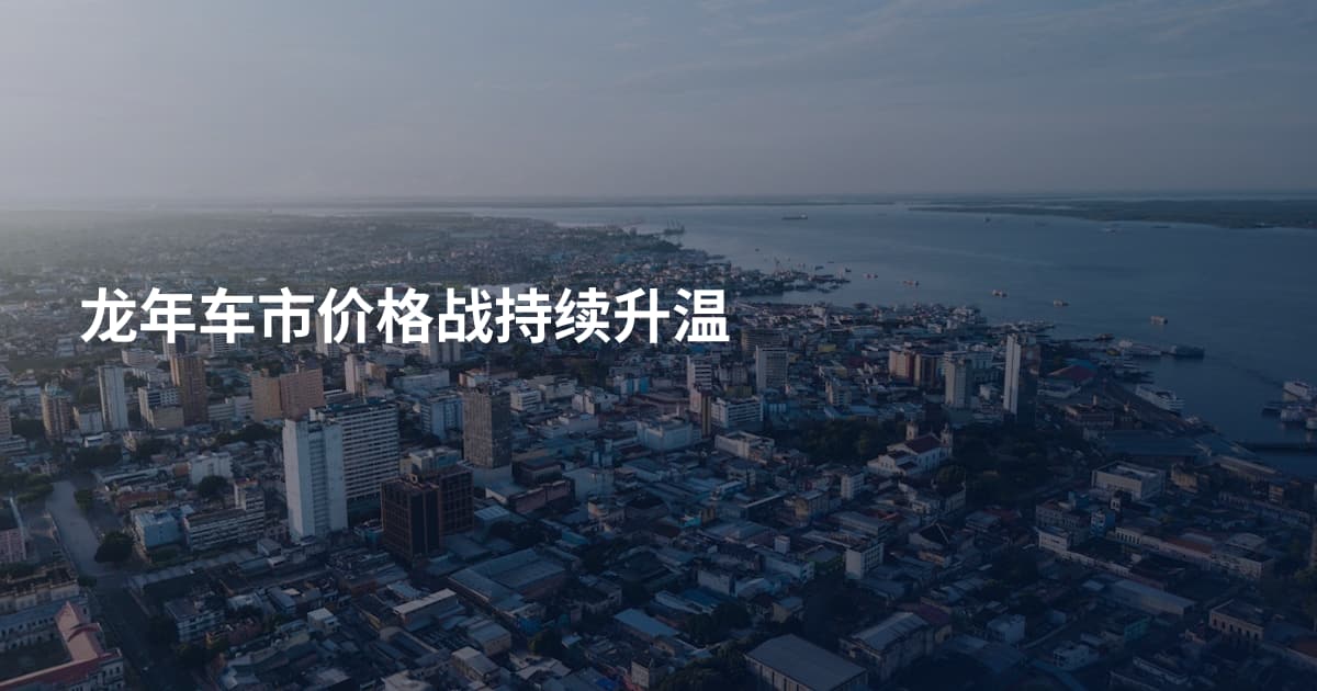 龙年车市价格战持续升温