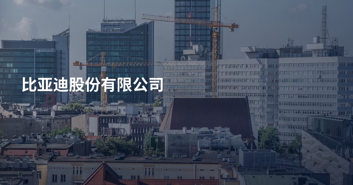 比亚迪股份有限公司
