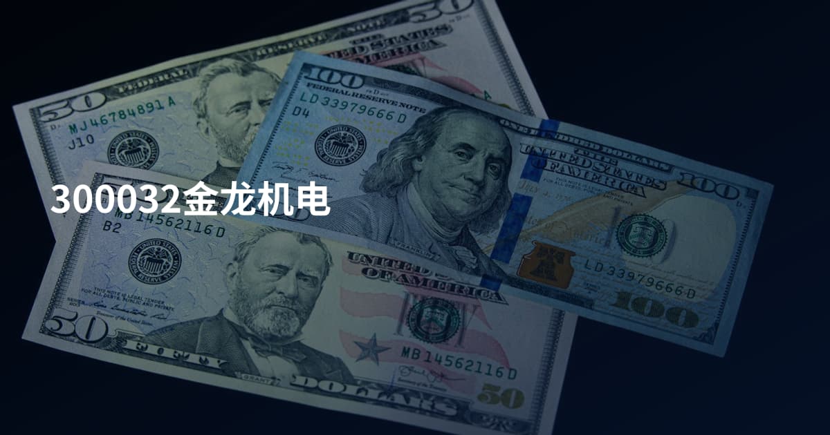 300032金龙机电