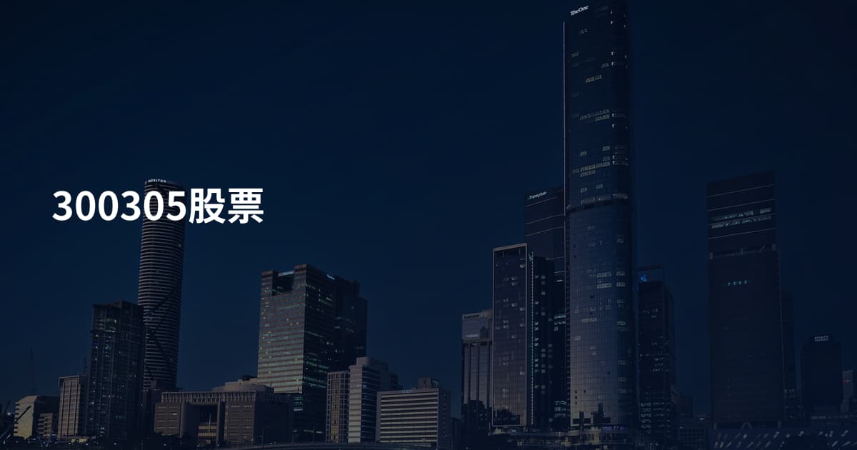 300305股票