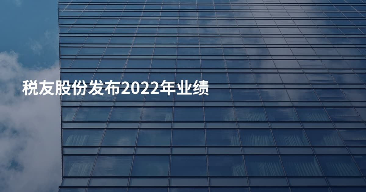 税友股份发布2022年业绩