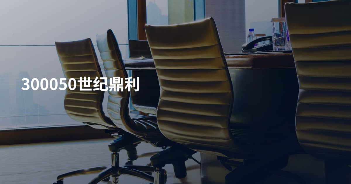 300050世纪鼎利