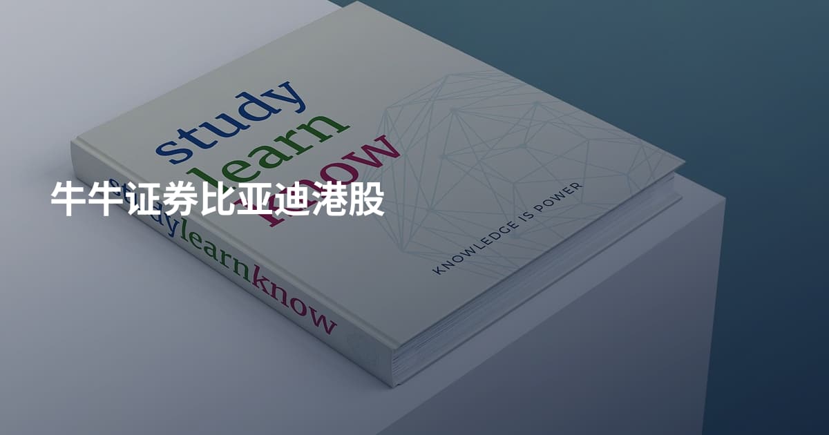 牛牛证券比亚迪港股