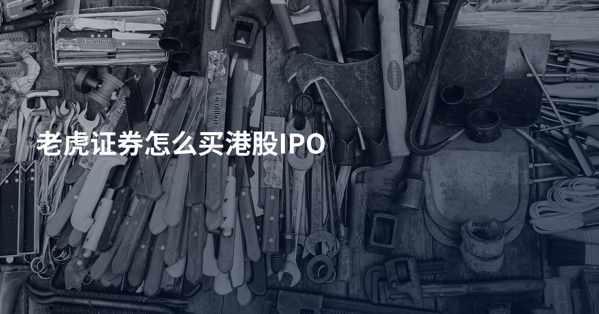 老虎证券怎么买港股IPO