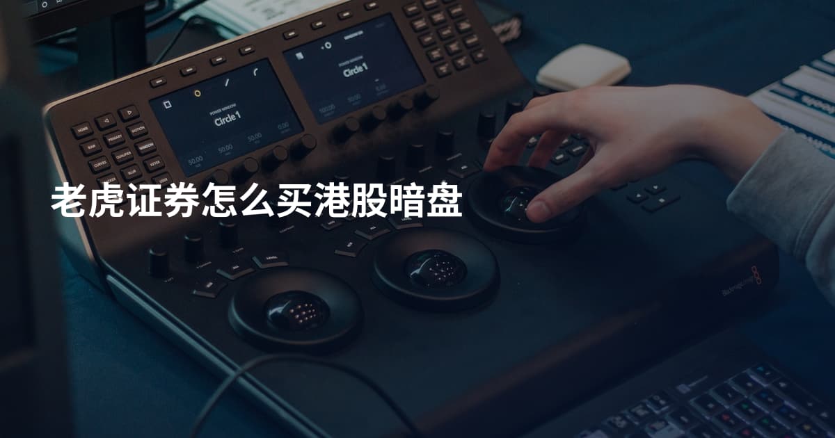 老虎证券怎么买港股暗盘