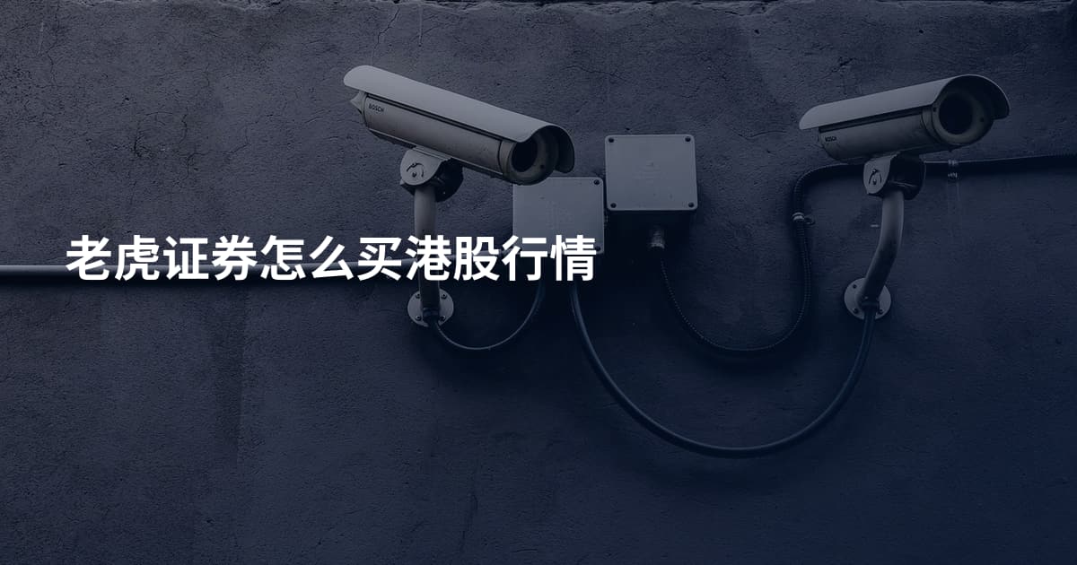 老虎证券怎么买港股行情