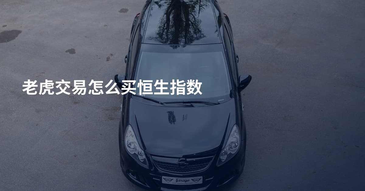 老虎交易怎么买恒生指数
