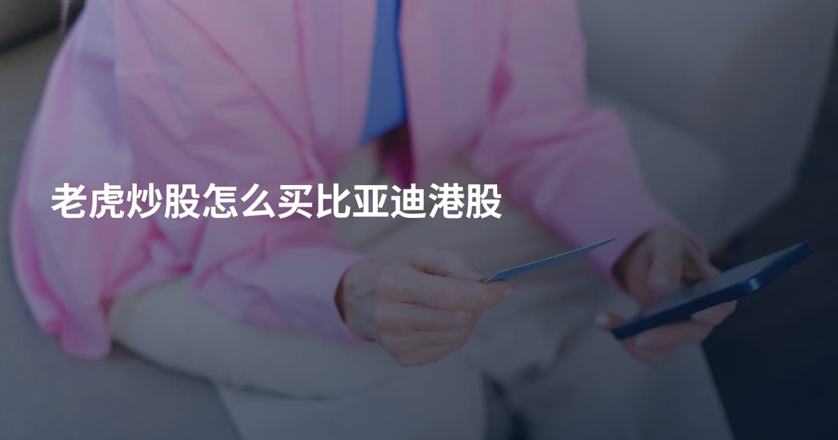 老虎炒股怎么买比亚迪港股