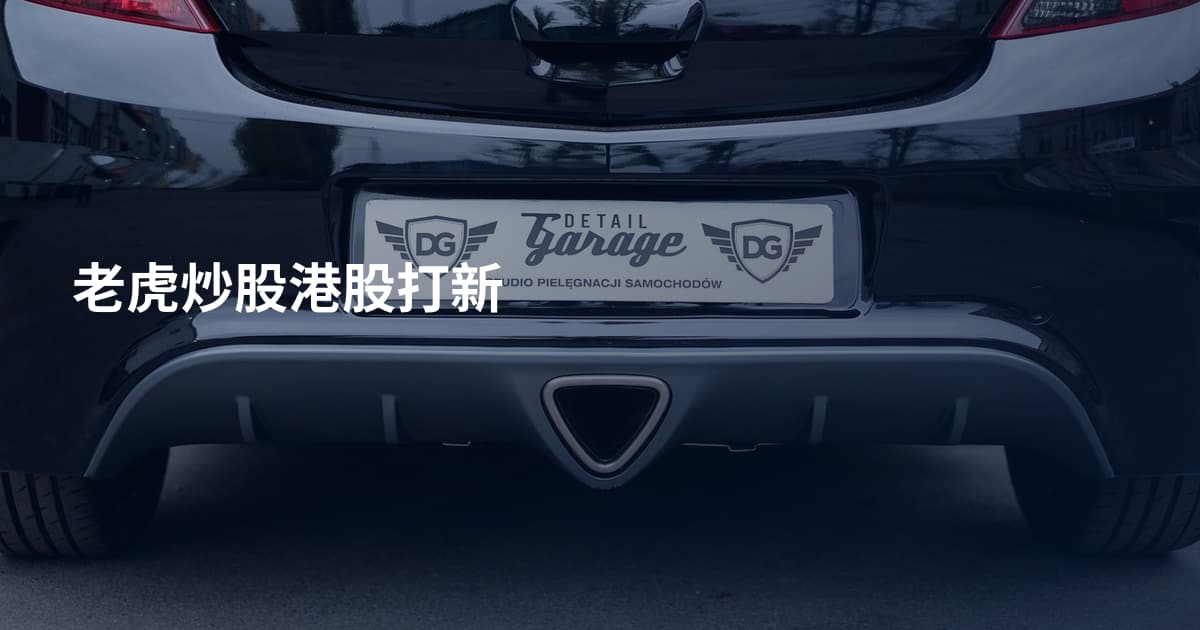 老虎炒股港股打新
