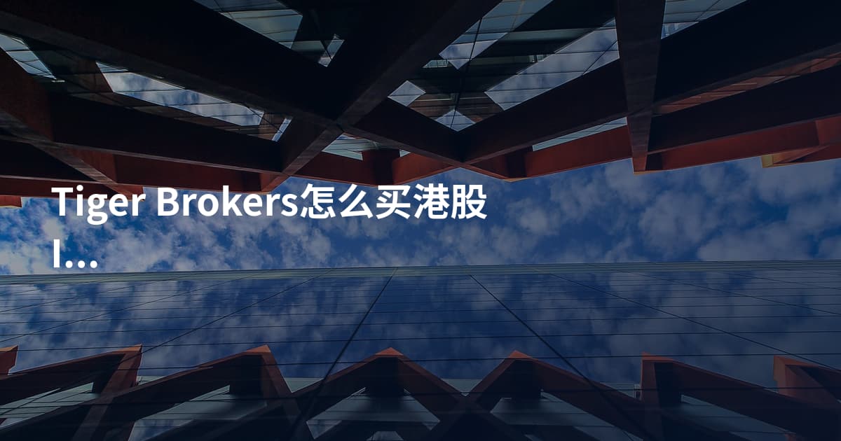 Tiger Brokers怎么买港股IPO