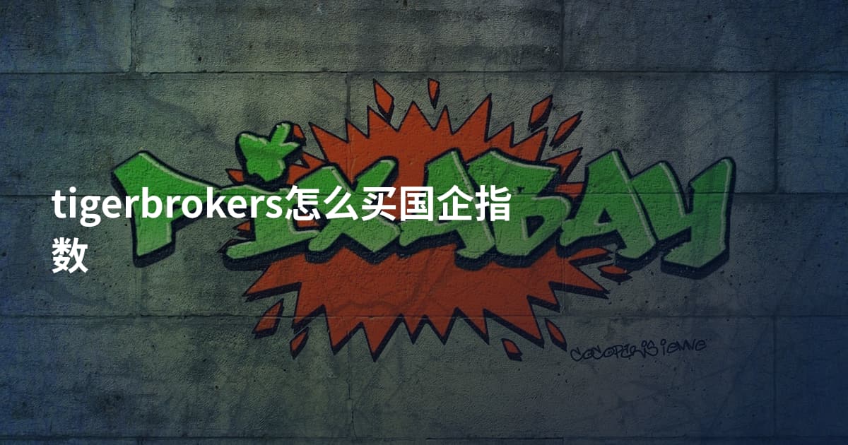 tigerbrokers怎么买国企指数