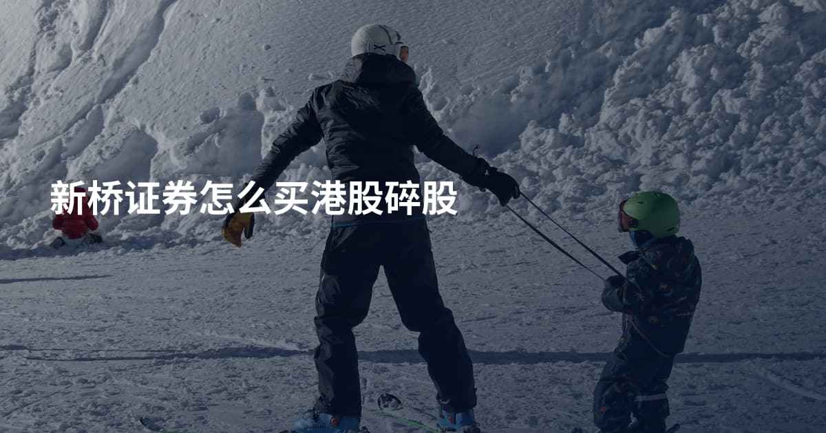 新桥证券怎么买港股碎股