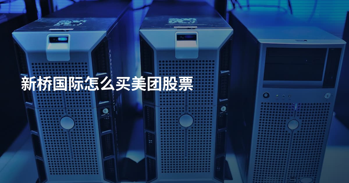 新桥国际怎么买美团股票
