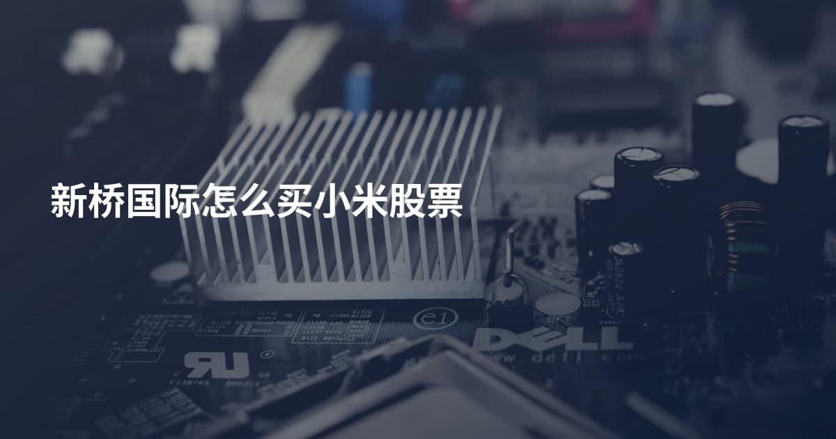 新桥国际怎么买小米股票