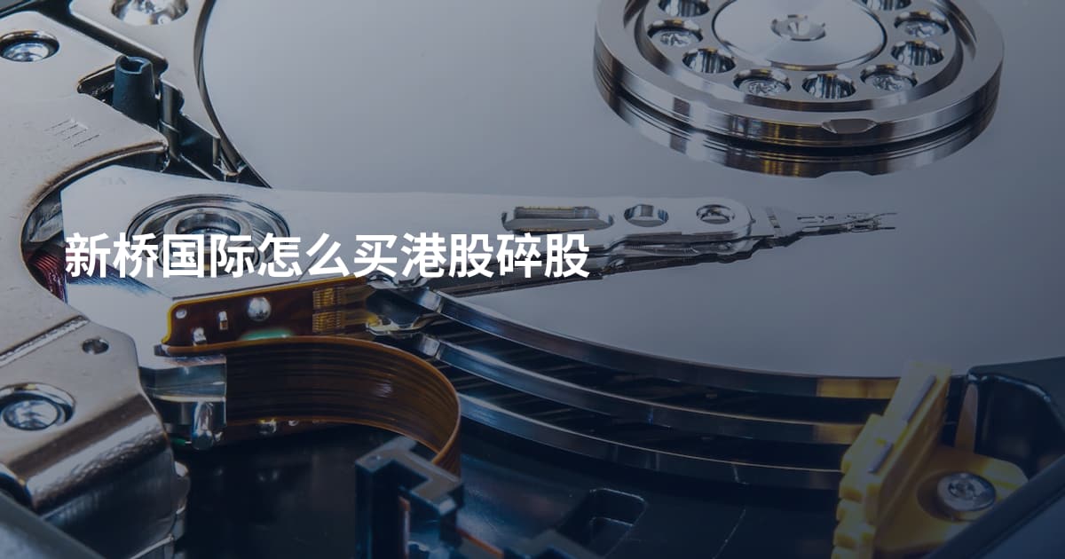 新桥国际怎么买港股碎股