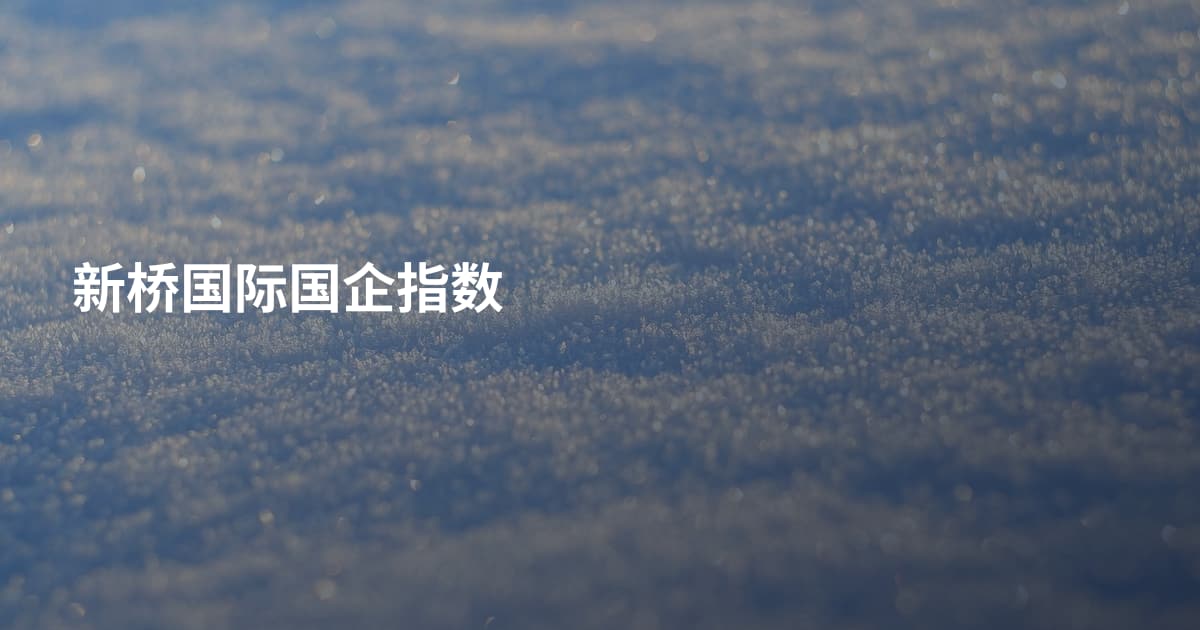 新桥国际国企指数