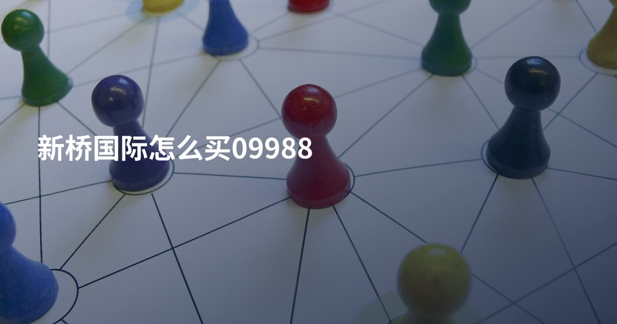 新桥国际怎么买09988